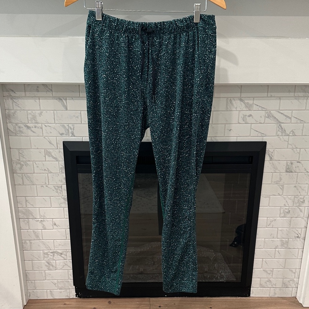 Lululemon Athletica Green speckled Patterned jet crop slim Pants - Picture 3 of 6